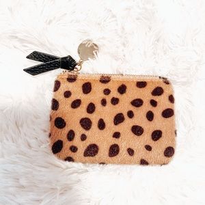Animal Print Zipper Coin Pouch